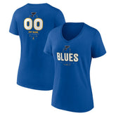 NHL St. Louis Blues Women's Personalized Name & Number Midfielder V-Neck T-Shirt