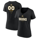NHL Boston Bruins Women's Personalized Name & Number Midfielder V-Neck T-Shirt