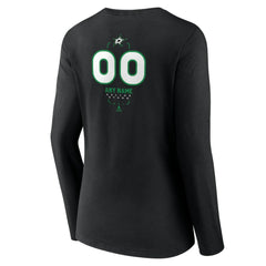 NHL Dallas Stars Women's Personalized Name & Number Midfielder Long Sleeve V-Neck T-Shirt