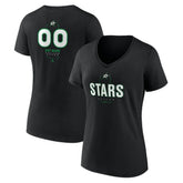 NHL Dallas Stars Women's Personalized Name & Number Midfielder V-Neck T-Shirt