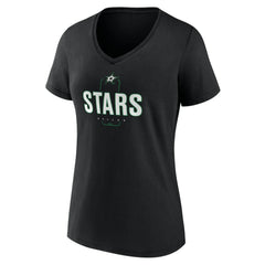 NHL Dallas Stars Women's Personalized Name & Number Midfielder V-Neck T-Shirt