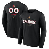 NHL Ottawa Senators Personalized Name & Number Midfielder Long Sleeve T-Shirt