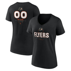 NHL Philadelphia Flyers Women's Personalized Name & Number Midfielder V-Neck T-Shirt