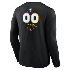 NHL Pittsburgh Penguins Personalized Name & Number Midfielder Long Sleeve T-Shirt