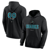 NHL San Jose Sharks Personalized Name & Number Midfielder Pullover Hoodie