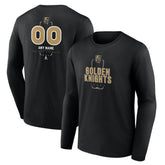 NHL Vegas Golden Knights Personalized Name & Number Midfielder Long Sleeve T-Shirt