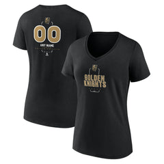 NHL Vegas Golden Knights Women's Personalized Name & Number Midfielder V-Neck T-Shirt