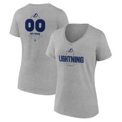 NHL Tampa Bay Lightning Women's Personalized Name & Number Midfielder V-Neck T-Shirt