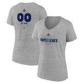 NHL Toronto Maple Leafs Women's Personalized Name & Number Midfielder V-Neck T-Shirt
