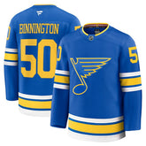 NHL Jordan Binnington St. Louis Blues Fanatics Home Premium Player Jersey