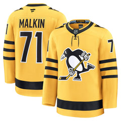 NHL Evgeni Malkin Pittsburgh Penguins Fanatics Alternate Premium Player Jersey