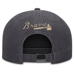 Anthracite Atlanta Braves Nike Monotone Pro Adjustable Hat