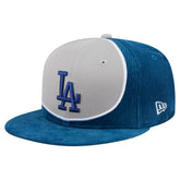 Royal/Gray Los Angeles Dodgers New Era Retro Split Corduroy Snapback Hat