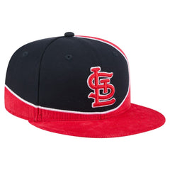 Red/Navy St. Louis Cardinals New Era Retro Split Corduroy Snapback Hat