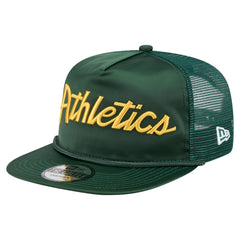 Green Athletics New Era Retro Satin Script Golfer Adjustable Hat