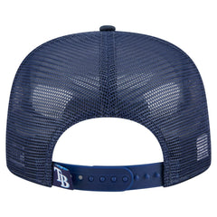Navy Tampa Bay Rays New Era Retro Satin Script Golfer Adjustable Hat