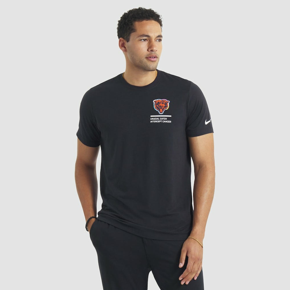 Tall 2025 NFL Crucial Catch Tri-Blend Dri-FIT T-Shirt - Chicago Bears T-shirts