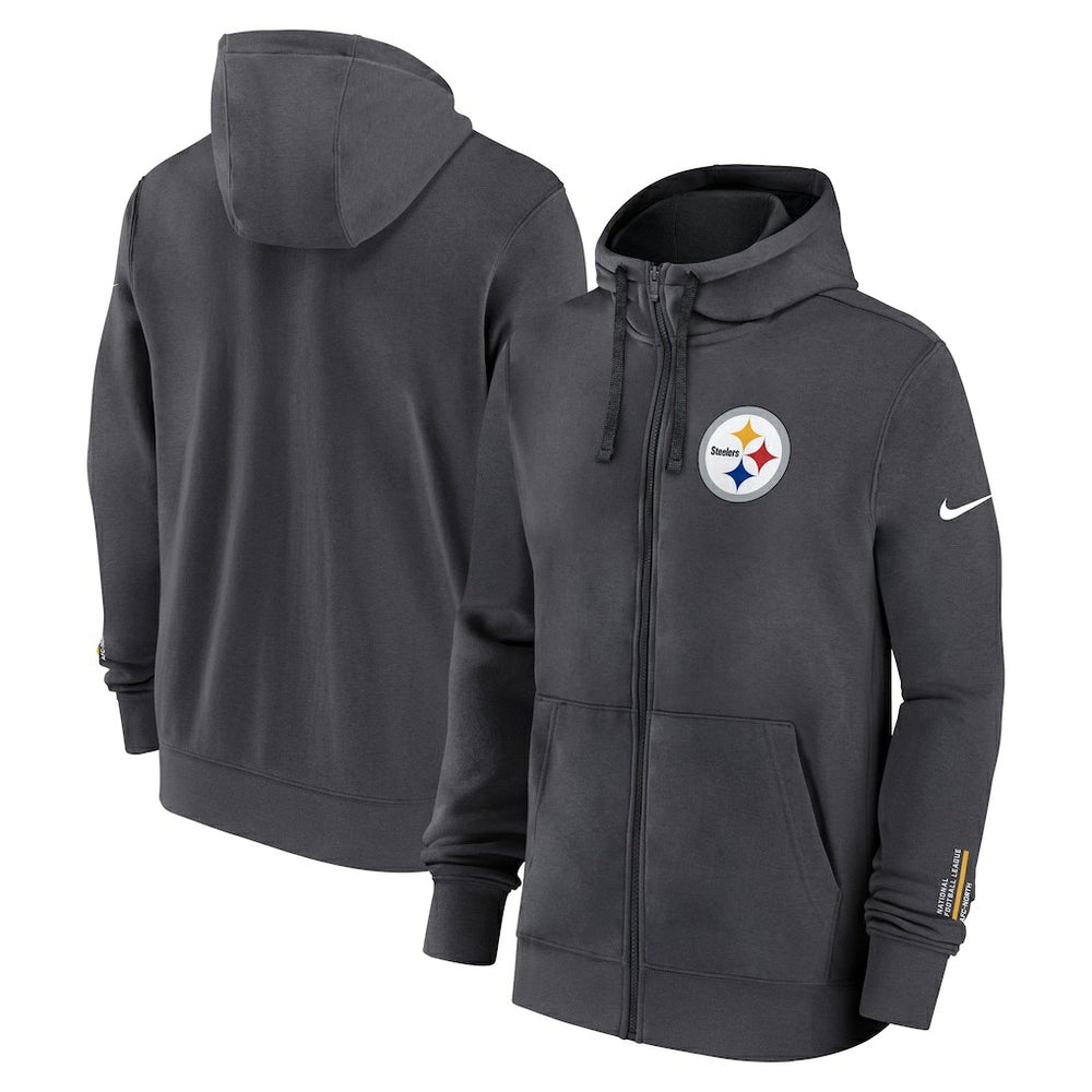 Primetime Club Full-Zip Hoodie - Pittsburgh Steelers Hoodies