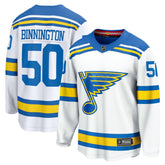 NHL Jordan Binnington St. Louis Blues Fanatics Away Breakaway Player Jersey