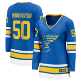 NHL Jordan Binnington St. Louis Blues Fanatics Women's Home Breakaway Player Jersey