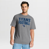 First Down Tribute Tri-Blend T-Shirt - Tennessee Titans T-shirts