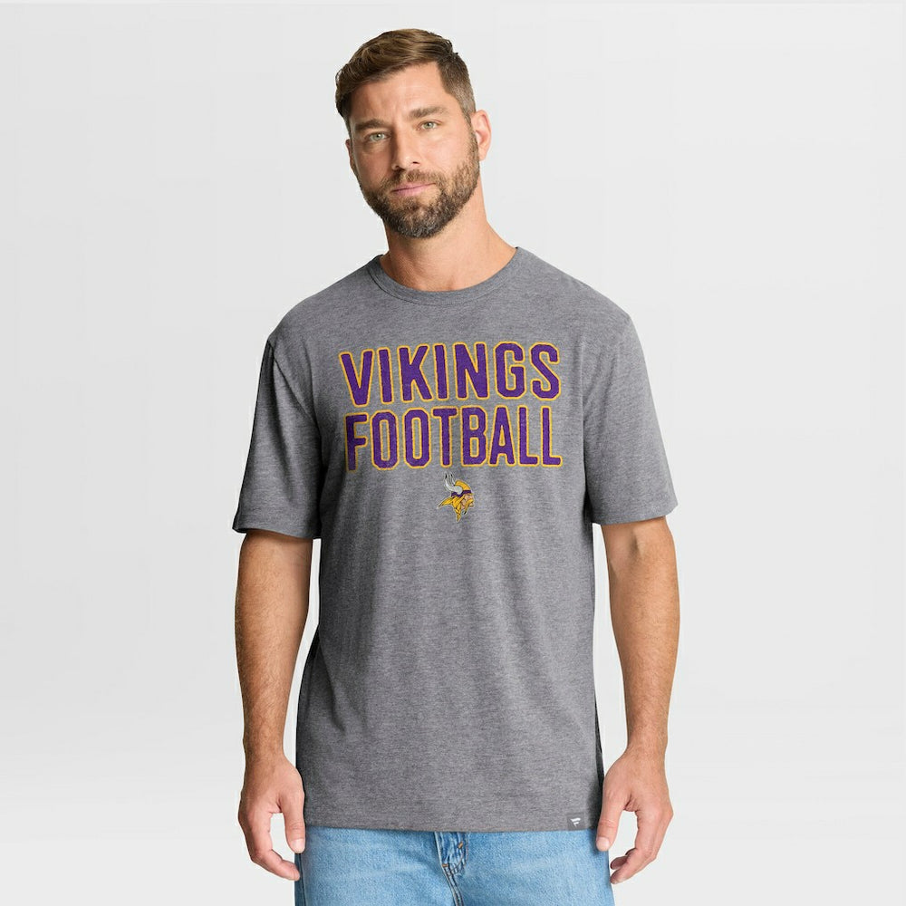 First Down Tribute Tri-Blend T-Shirt - Minnesota Vikings T-shirts