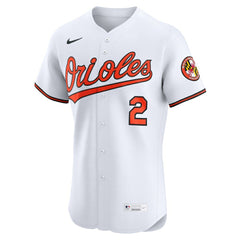 White Gunnar Henderson Baltimore Orioles Nike Home Elite Jersey