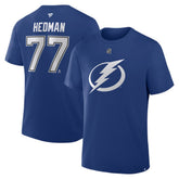 NHL Victor Hedman Tampa Bay Lightning Fanatics Authentic Stack Name & Number T-Shirt