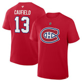 NHL Cole Caufield Montreal Canadiens Fanatics Authentic Stack Name & Number T-Shirt