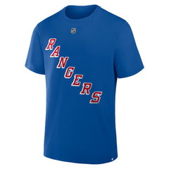NHL Mika Zibanejad New York Rangers Fanatics Authentic Stack Name & Number T-Shirt