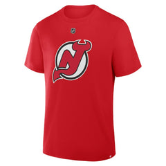 NHL Jack Hughes New Jersey Devils Fanatics Authentic Stack Name & Number T-Shirt