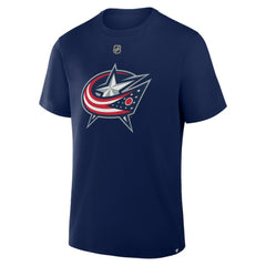 NHL Adam Fantilli Columbus Blue Jackets Fanatics Authentic Stack Name & Number T-Shirt