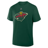NHL Kirill Kaprizov Minnesota Wild Fanatics Authentic Stack Name & Number T-Shirt