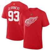 NHL Alex DeBrincat Detroit Red Wings Fanatics Authentic Stack Name & Number T-Shirt