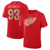 NHL Alex DeBrincat Detroit Red Wings Fanatics Authentic Stack Name & Number T-Shirt