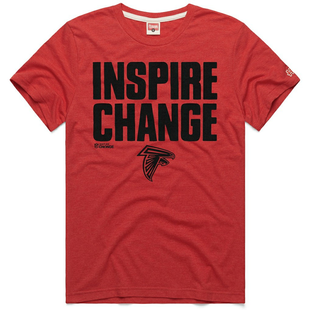 Homage Unisex 2024 Inspire Change Tri-Blend T-Shirt - Atlanta Falcons T-shirts