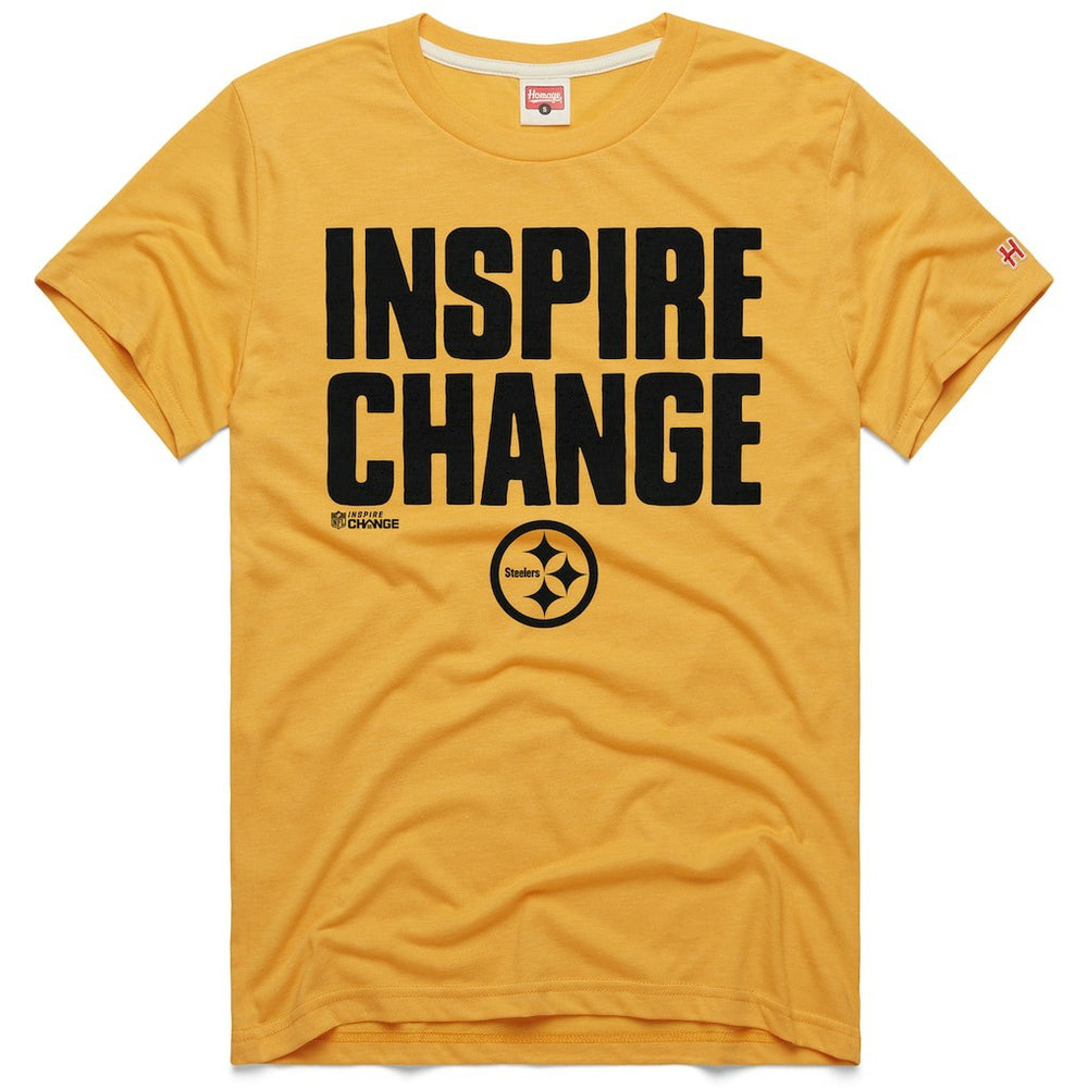 Homage Unisex 2024 Inspire Change Tri-Blend T-Shirt - Pittsburgh Steelers T-shirts