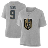NHL Jack Eichel Vegas Golden Knights Fanatics Women's Authentic Stack Name & Number T-Shirt
