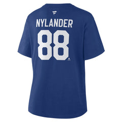 NHL William Nylander Toronto Maple Leafs Fanatics Women's Authentic Stack Name & Number T-Shirt