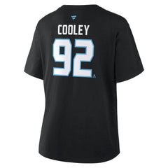 NHL Logan Cooley Utah Mammoth Fanatics Women's Authentic Stack Name & Number T-Shirt