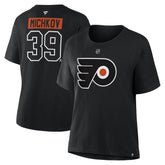 NHL Matvei Michkov Philadelphia Flyers Fanatics Women's Authentic Stack Name & Number T-Shirt