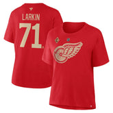NHL Dylan Larkin Detroit Red Wings Fanatics Women's Authentic Stack Name & Number T-Shirt