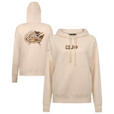 NHL Columbus Blue Jackets Levelwear Women's Desert Camo Adorn Battalion Pullover Hoodie