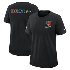 Women's 2025 NFL Crucial Catch Tri-Blend Dri-FIT T-Shirt - Chicago Bears T-shirts