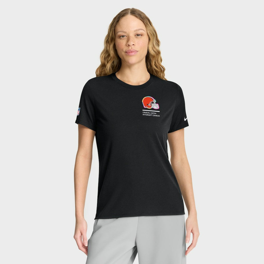 Women's 2025 NFL Crucial Catch Tri-Blend Dri-FIT T-Shirt - Cleveland Browns T-shirts