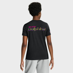 Women's 2025 NFL Crucial Catch Tri-Blend Dri-FIT T-Shirt - Miami Dolphins T-shirts