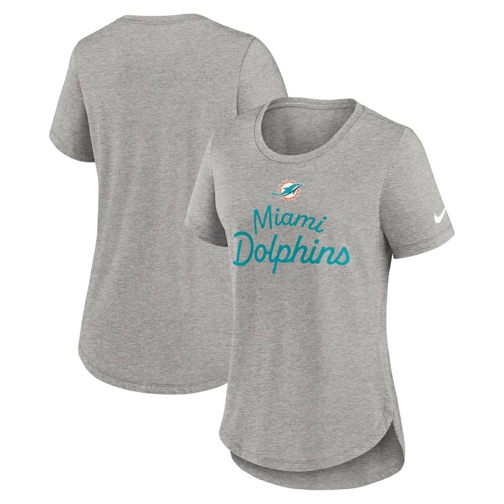 Women's Script Tri-Blend T-Shirt - Miami Dolphins T-shirts