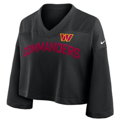Women's Primetime Cropped Mesh Dri-FIT Fashion Jersey - Washington Commanders Jerseys
