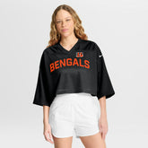 Women's Primetime Cropped Mesh Dri-FIT Fashion Jersey - Cincinnati Bengals Jerseys