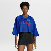 Women's Primetime Cropped Mesh Dri-FIT Fashion Jersey - Buffalo Bills Jerseys